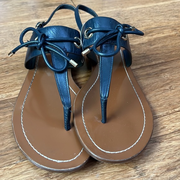 KATE SPADE Women’s Leather Navy Sandals size 10 - Picture 2 of 5